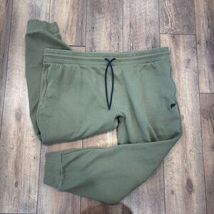 Fabletics Go to Jogger Pants Men's 3X Deep Green Tapered Athletic Solid Pockets